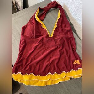 U of M Red and Yellow Bikini for sz M. NWOT